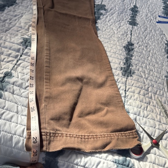 Hydraulic light brown mid rise Jeans with Button Detail 3/4 - Picture 10 of 11